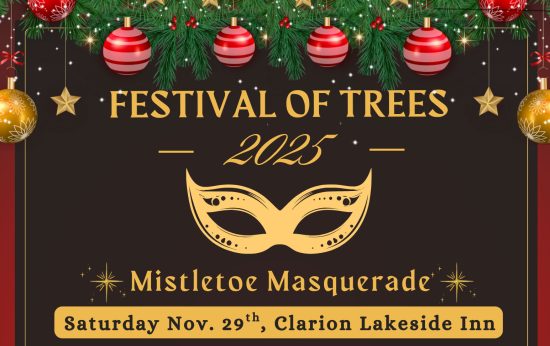 Festival of Trees 2025 Mistletoe Masquerade poster